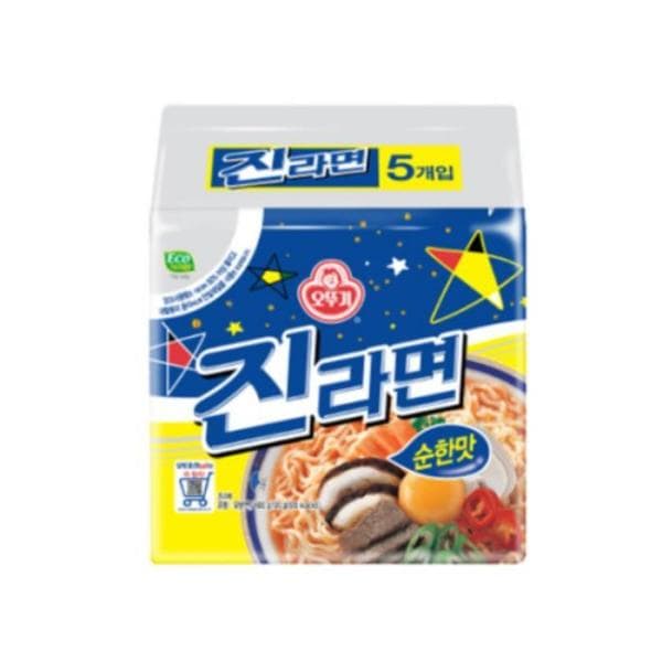 (NEW)オットゥギ ジンラーメン まろやかな味 120g 5個 x 5個
