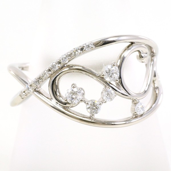 PT950 リング 指輪 13号 ダイヤ 0.17 総重量約4.8g ジュエリー 中古