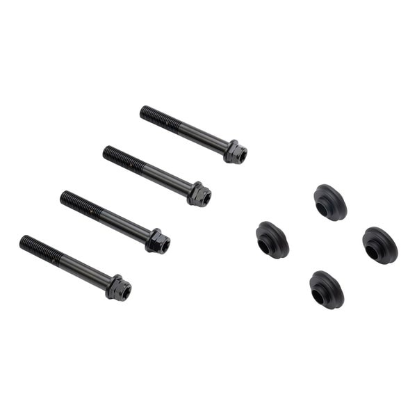 オフセットカラーマウントボルトセット 適合キャリパーB フランジ六角 ブラック CBY-03BFB