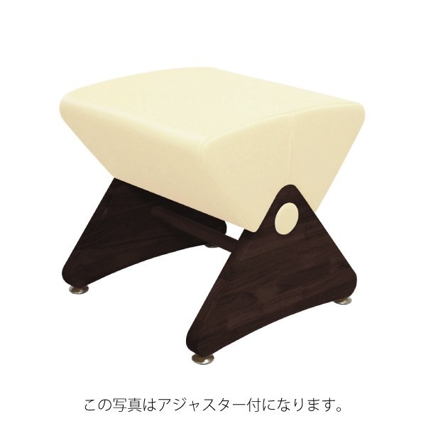 デザイナーズスツール キャスター付き ダーク（ビニールレザー：アイボリー／エラストマー）Ｍｏｎａ．Ｄｅｅモナディー ＷＡＳ０１ＳＣ
