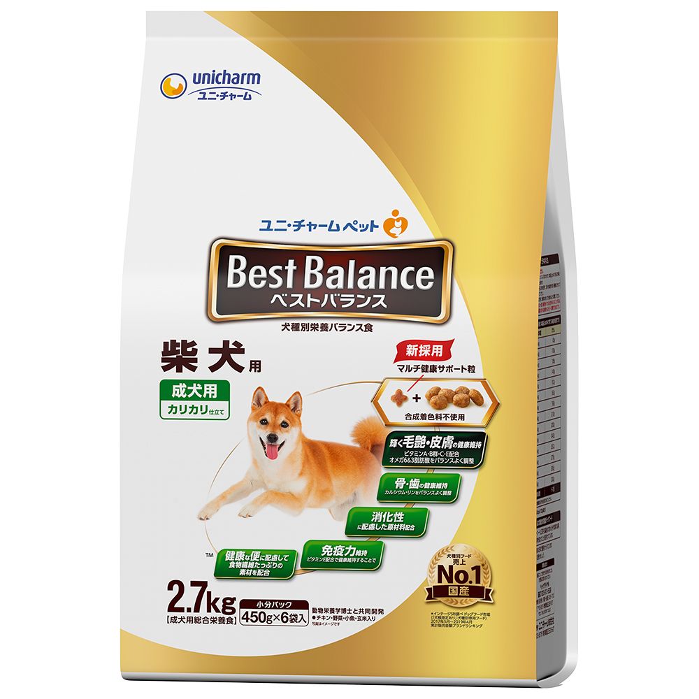 （まとめ買い）ベストバランス カリカリ仕立て 柴犬用 2.7kg [x4]