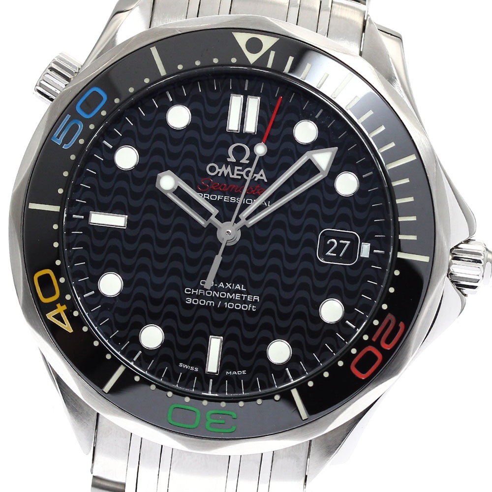 オメガ OMEGA 522.30.41.20.01.001 シーマスター300 2016リオオリンピック リミテッド 自動巻き メンズ 良品 _901460【中古】