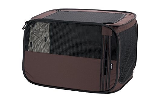 たためるドライブペットケージ L ブラウン