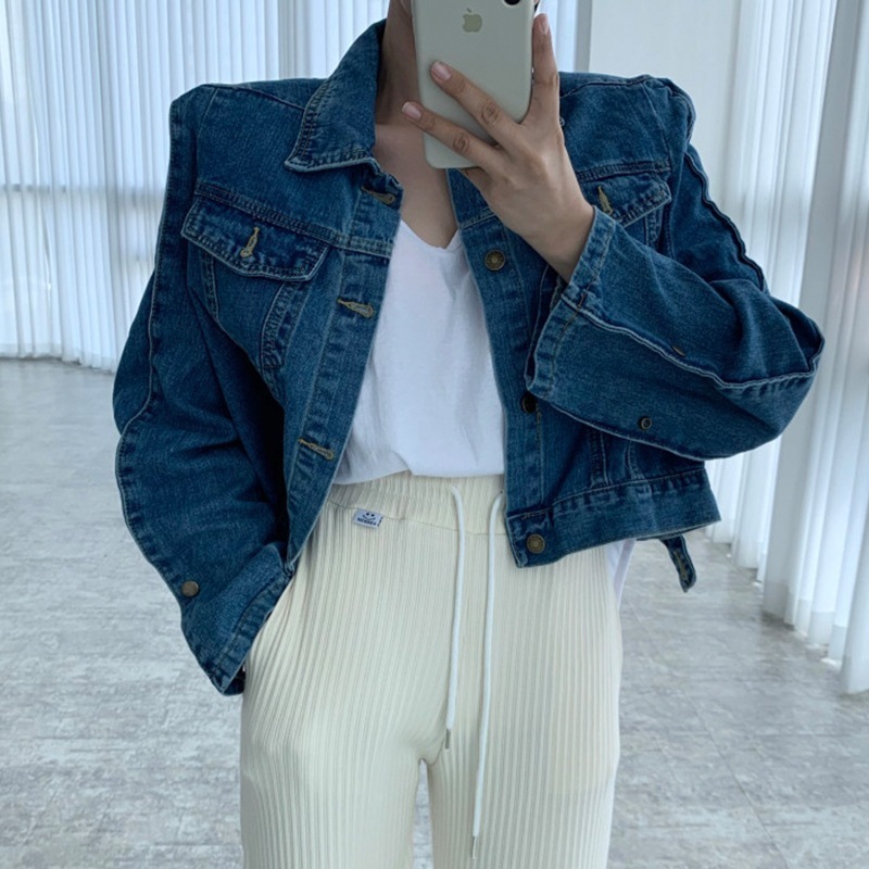 アウター ジャケット レディース 秋冬 春 きれいめ 暖かい 軽い ショート丈 長袖 襟付き スリム タイト ストレート ブルー ワンサイズ 大人可愛い きれいめ シンプル カジュアル 大人 上品 お