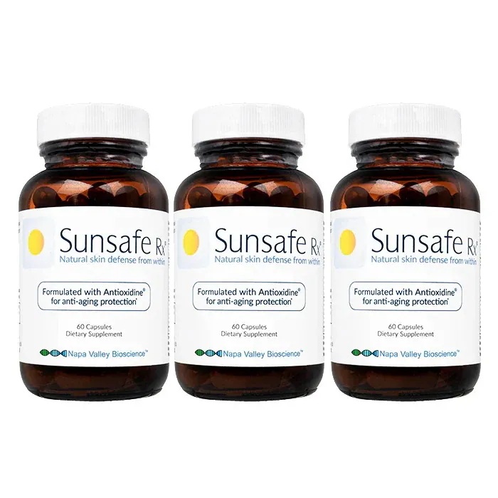 サンセーフRx SunsafeRx 3本 海外発送 国際書留郵便