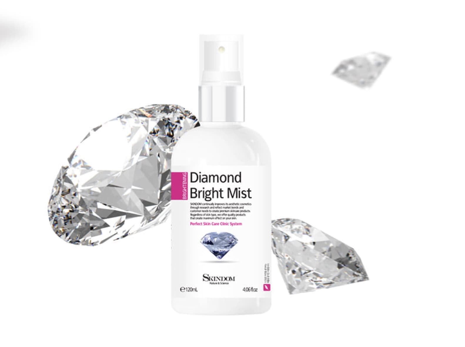 ダイヤモンドブライトミスト(120ml)+ マスクパックをプレゼント
