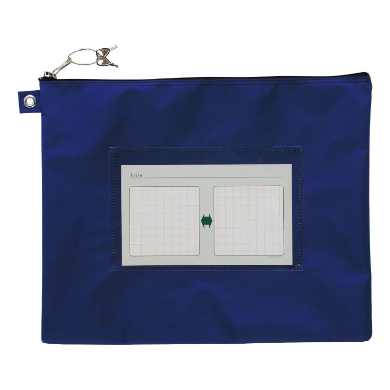 （まとめ買い）サクラクレパス ノータム 鍵付きメールバッグ レベルA B4 紺 UNMA01-B4#38 [x3]