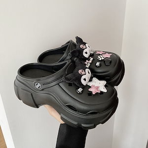 クロミー洞靴の女性は夏の少女diyアクセサリーの厚い底を履いてサンダルを履いているサンリオ173xh 174