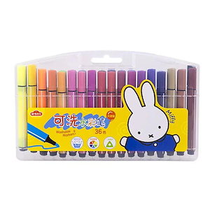 文具36/48色三角ポール大容量水彩ペン幼稚園水洗い可能マーカーペン児童絵画塗装落書きミッフィーシリーズ生徒開校