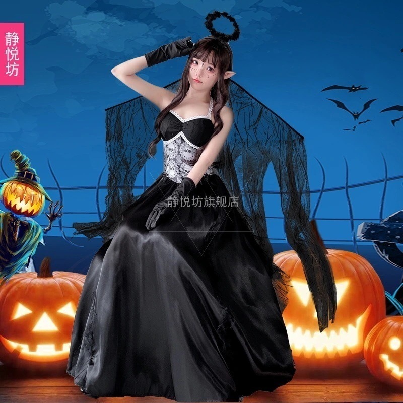 新製品 ハロウィン ゴースト 花嫁 悪魔コスチューム ダークエンジェル コスプレ衣装 ゾンビコスチューム スケルトン パフォーマンス衣装 魔女コスチューム 5,064円