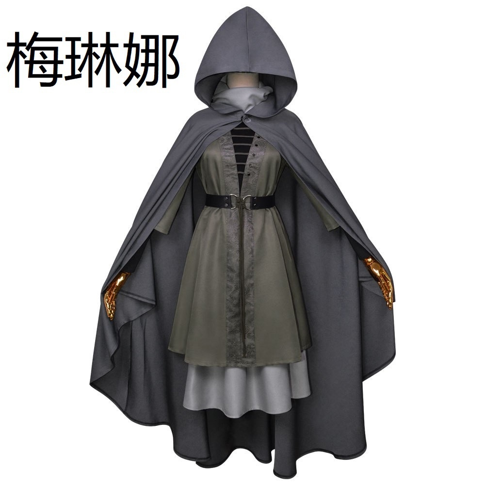 ゲームエルデンファリングメリーナcos服防火女おやじリングキャップマントコスプレフルセット