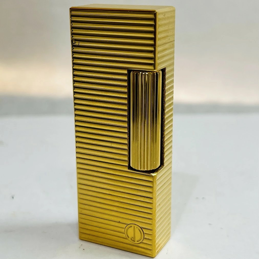 【中古】Dunhill (ダンヒル) ローラガスライター ホライゾンライン RL1412 ゴールド 金色 [正規品]