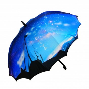 藤田屋 一枚張り長傘 星空 DA-2171