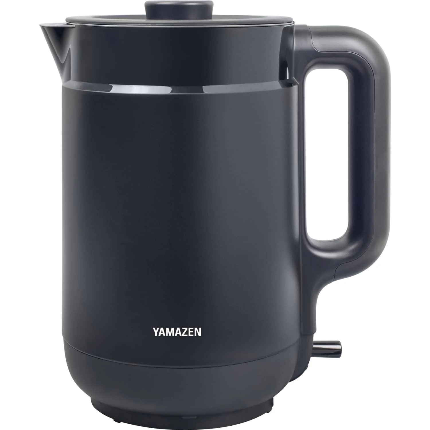 電気ケトル 電気ポット 1.5L 大容量 一人暮らし 二人暮らし 自動電源OFF 空焚き防止機能 ふた取り外し可 ワンタッチ操作 2重構造 ブラック YKPA-1215(B)