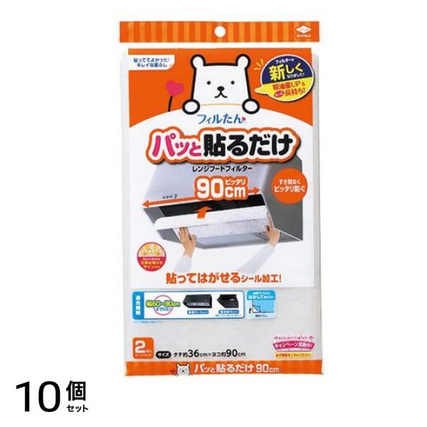 フィルたん パッと貼るだけ深型用フィルター大型90cm 2枚入 10個セット