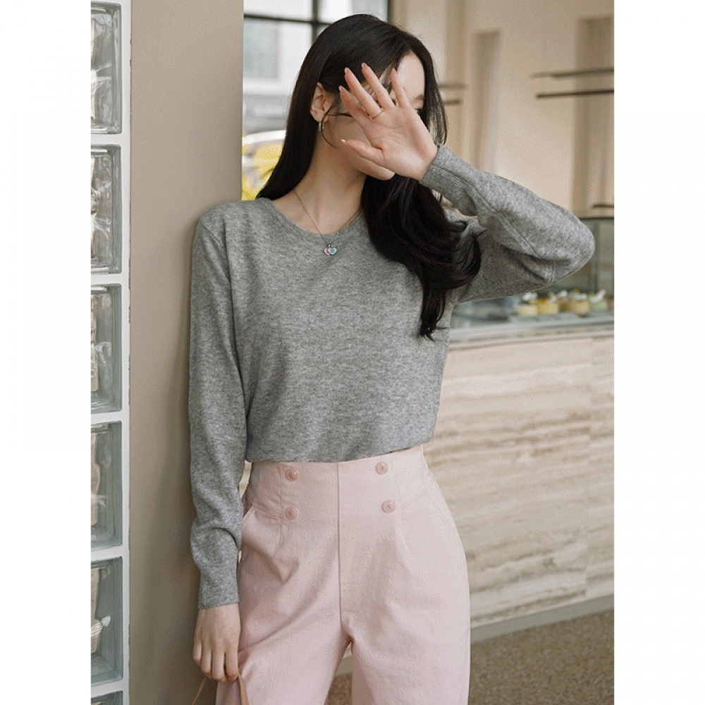 クリック＆ファニー ディンロットキャッシュウール ラウンドニット