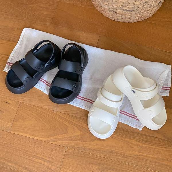 レディース夏チャンキープラットフォームサンダル 2色