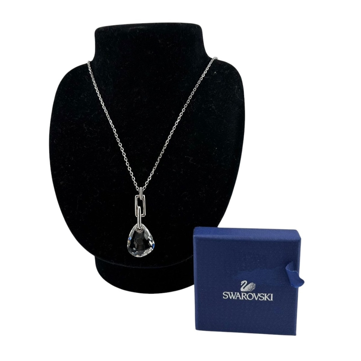 903659 ラインストーン ネックレス シルバー