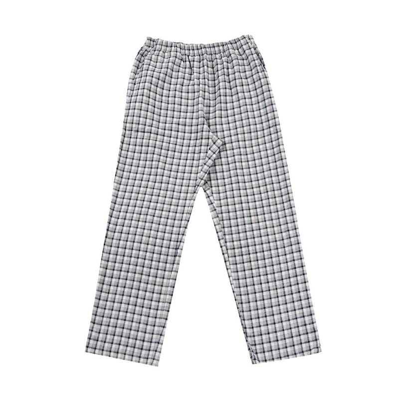 先染め起毛チェック純綿パジャマパンツ EZ2952P_BP