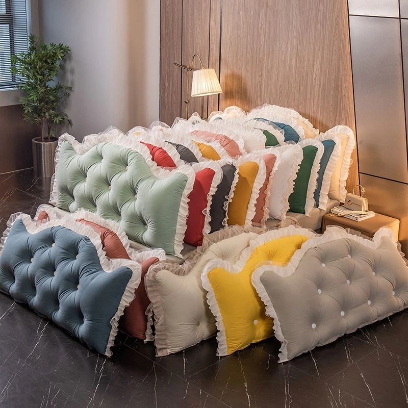 【急速出荷】ベッドサイドクッション クラウン 取り外して洗えるクッション 大型バッククッション ベッドソフトバッグ ウエストプロテクター 畳 枕 プリンセス