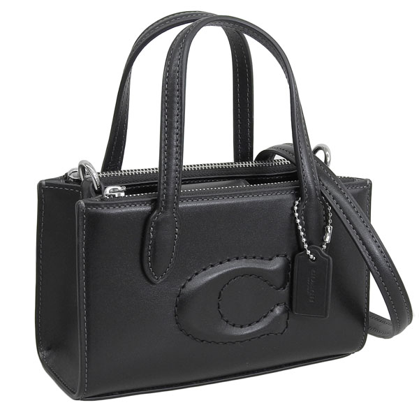 コーチ バッグ レディース 2WAY ショルダーバッグ ハンドバッグ アウトレット レザー ブラック ニーナ ミニトートバッグ NINA MNI DBS C CT804SVBK COACH