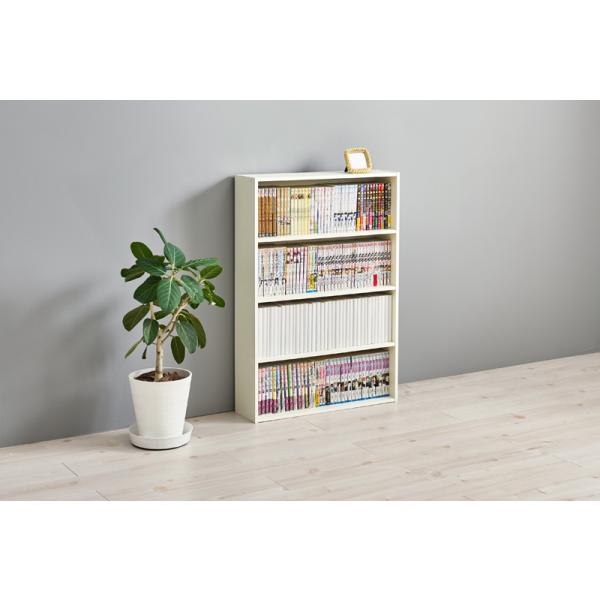 本棚 大容量 おしゃれ cdラック コミックラック 漫画収納 dvdラック 木目 ウォールラック 棚 収納棚 薄型 スリム 60cm