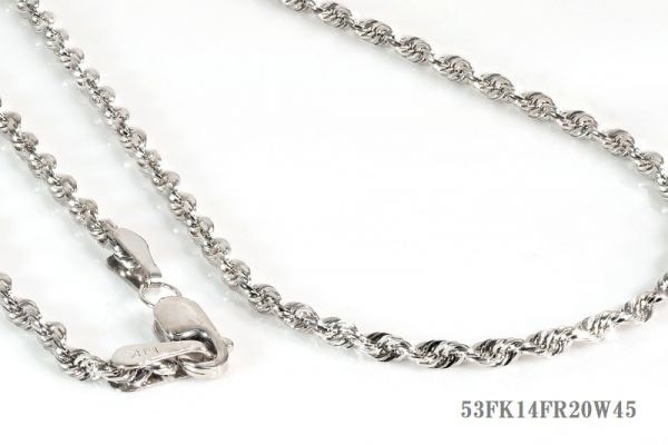 14金製 極太 カットフレンチロープチェーン ネックレスFOCタイプ/2.0:4 43,328円