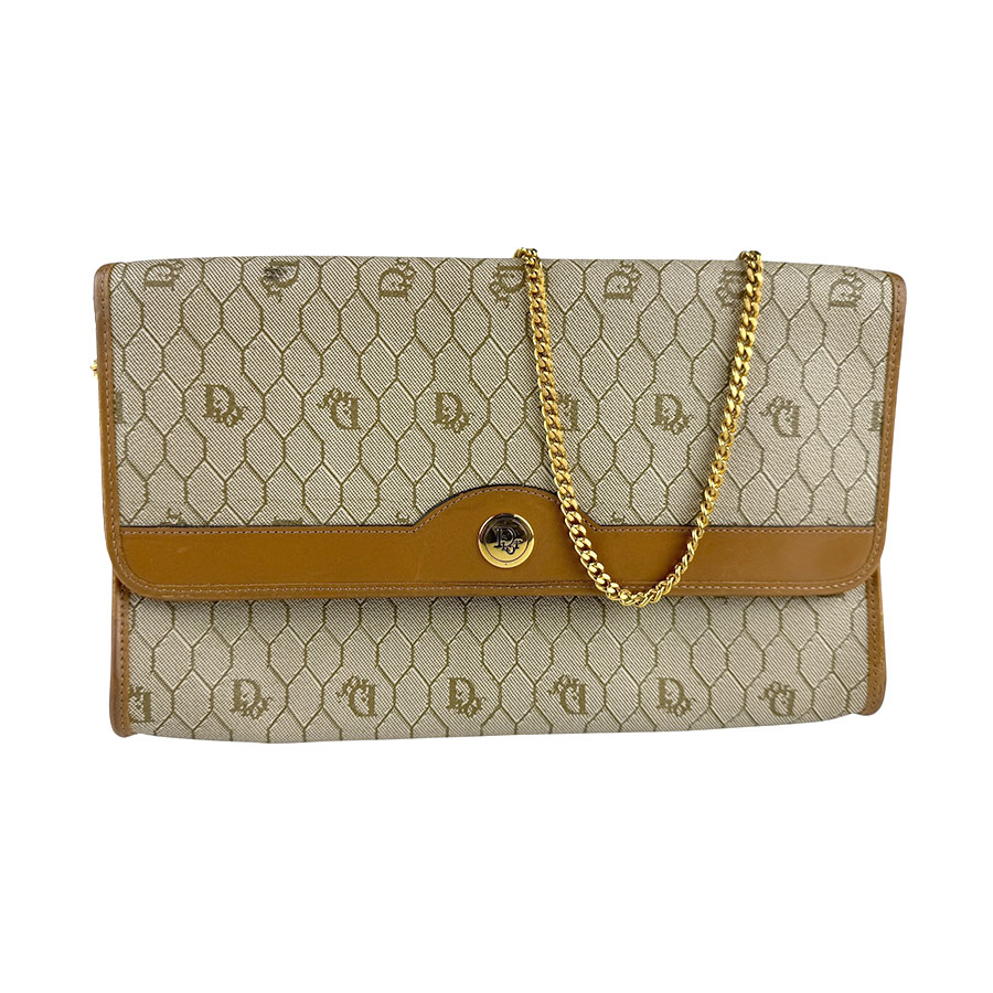 クリスチャンディオール Christian Dior ショルダーバッグ キャンバス/レザー ブラウン レディース z6698 20,294円