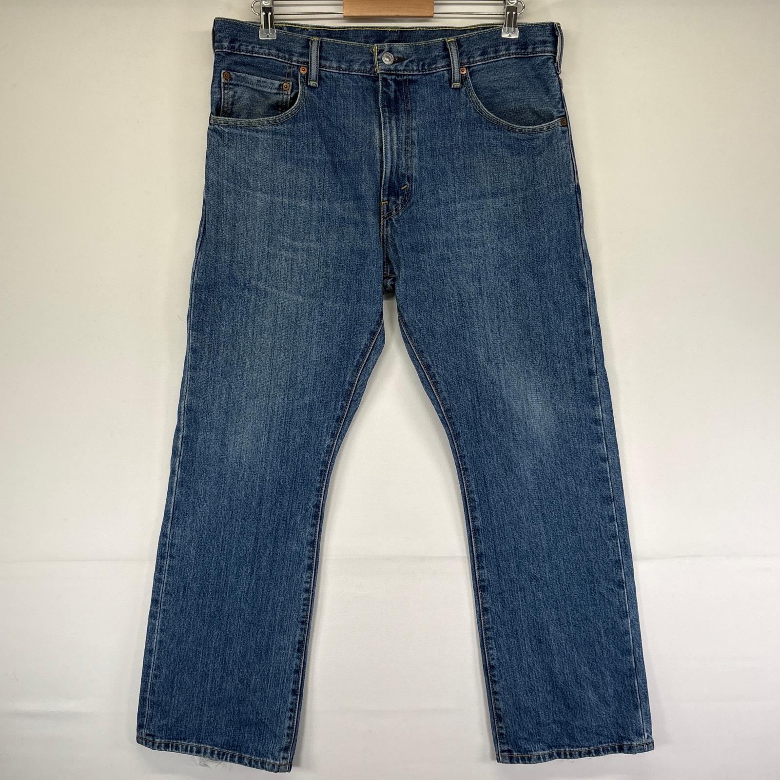 古着 デニムパンツ 517 ブーツカット 5ポケット ジーンズ ジーパン w35 L30 ブルー メンズ