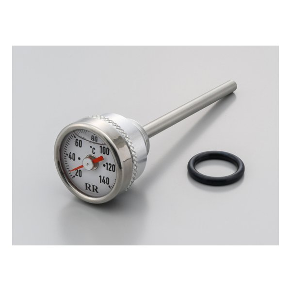 RR社 油温計 GB350/S 21-22 専用 RRディップスティック油温計 ホワイト 32673