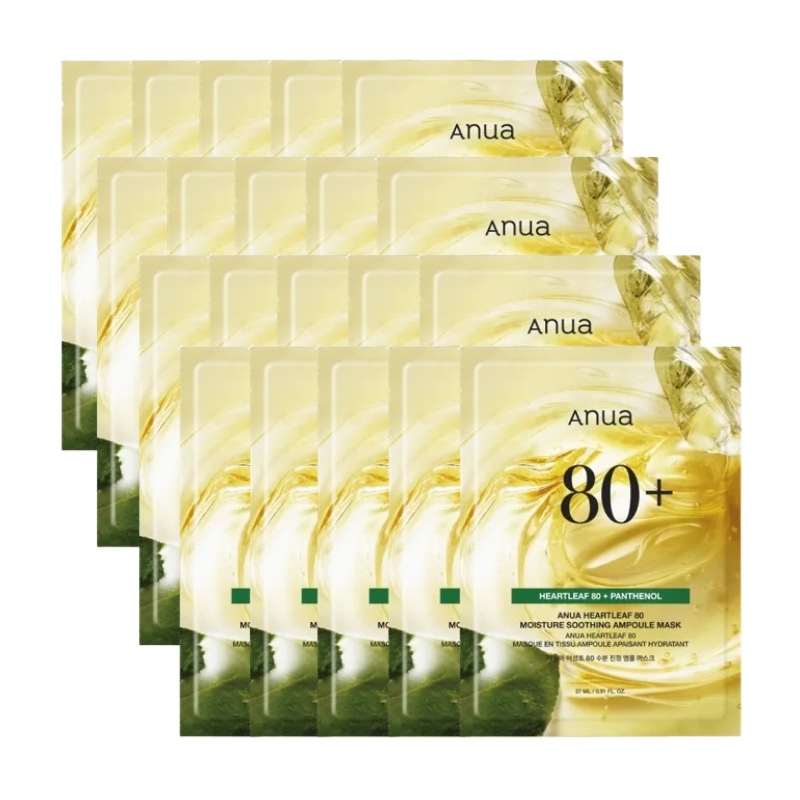 ドクダミ 80 水分鎮静アンプルマスク【20枚】