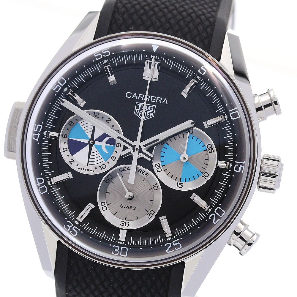 タグホイヤー TAG HEUER CBS2014 カレラ シーファーラー × ホディンキー クロノグラフ 自動巻き メンズ 極美品 箱・保証書付き_848222【中古】
