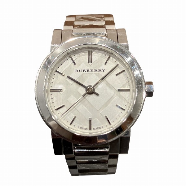 バーバリー BU9233 クォーツ ホワイト文字盤 腕時計 レディース【中古】 16,279円