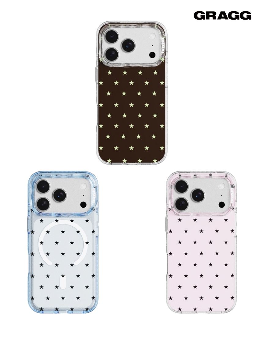 韓国限定 韓国人気 SNS 流行 ファッション トレンド アクセサリー iPhone 17 MAGSAFE LAYERS FRAME CASE CLEAR MICRO STAR（3カラー）