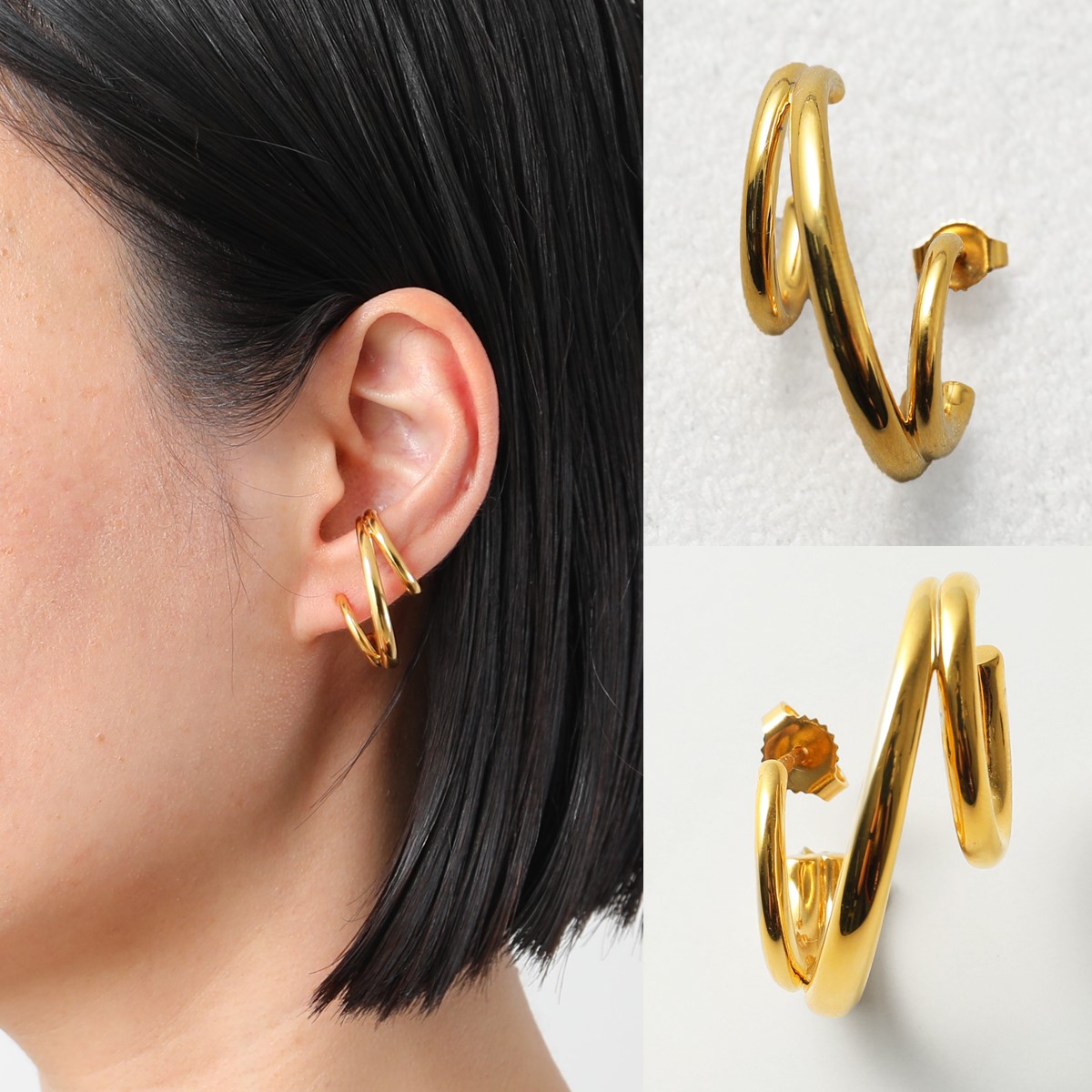 Charlotte Chesnais シャルロットシェネ ピアス Triplet Earring