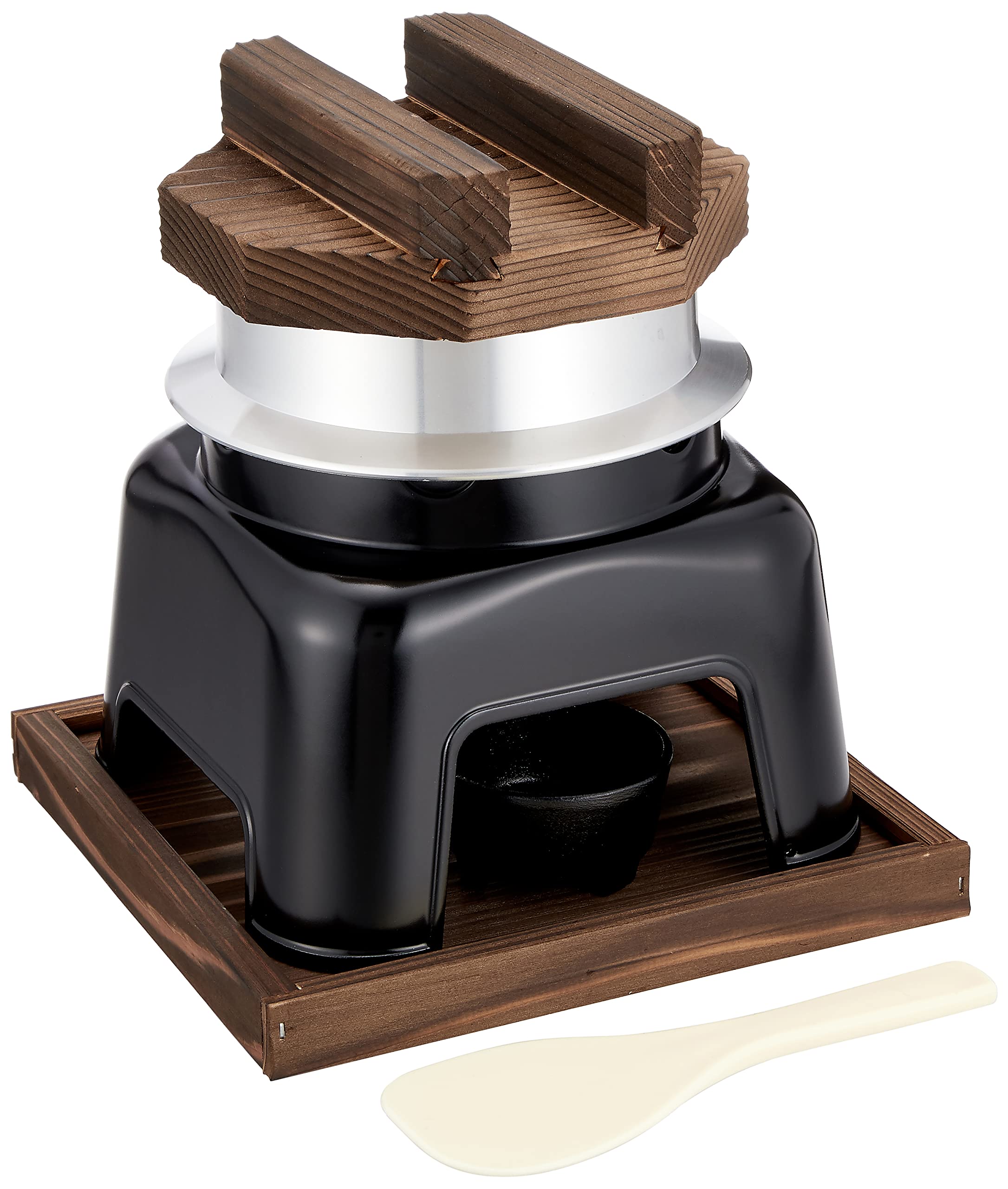 遠藤商事 TKG 卓上ご飯鍋 フッ素加工 釜めしセット 1合炊 フッ素加工でくっつかない おいしく簡単にお米・備蓄米をたける アウトドアにも使える 業務用 QKM51