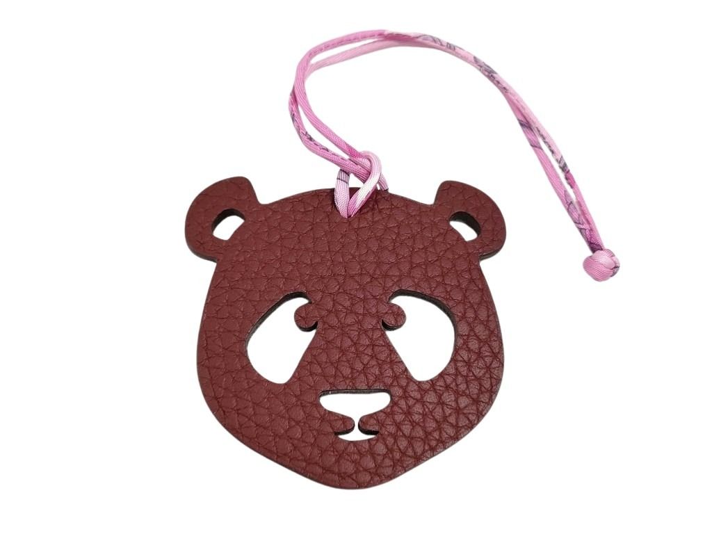 バッグチャーム プティアッシュ チャーム レザー - パンダモチーフ ブラウン バッグチャーム アクセサリー ブランド 高級 誕生日 小物 プレゼント キーホルダー【本物保証】