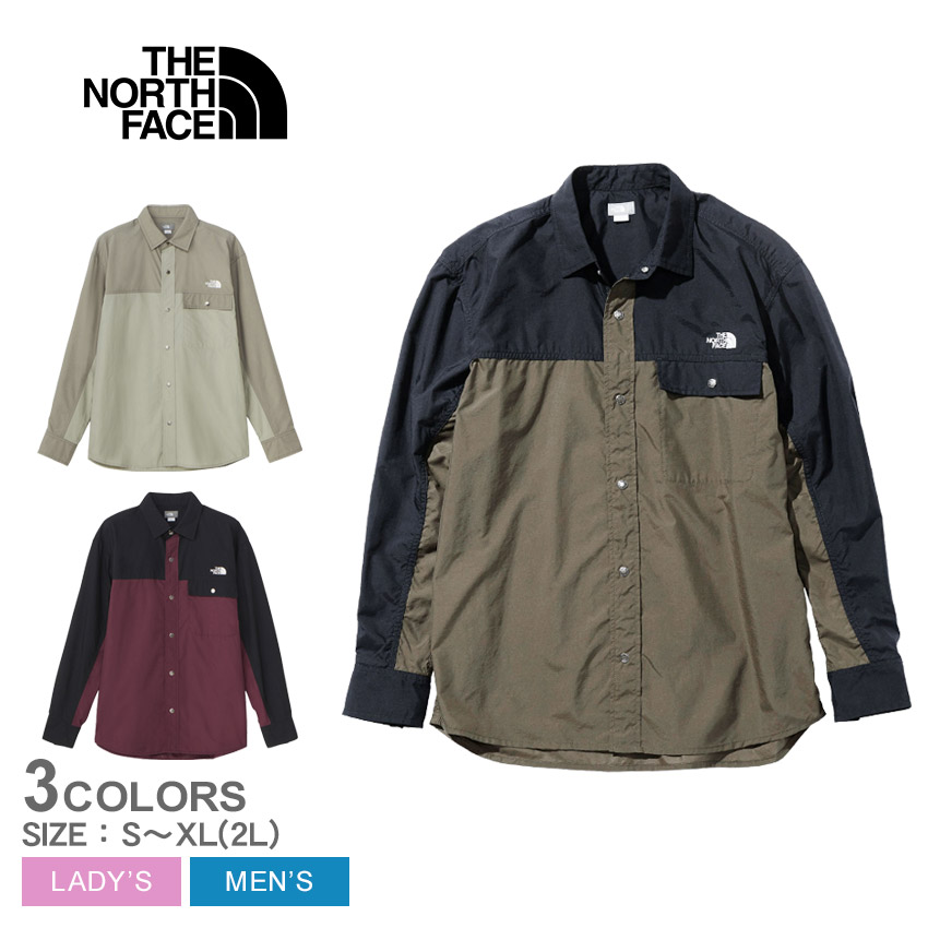 ロングスリーブヌプシシャツ NR11961 レディース メンズ トップス ウェア 長袖 ロングスリーブ アウトドア ブランド おしゃれ ボタンダウン シンプル ロゴ 刺繍 襟付き