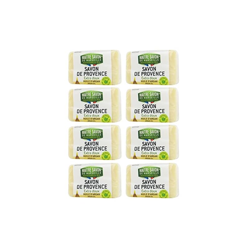 【8個セット】Maitre Savon de Marseille(メートルサボンドマルセイユ) サボンドプロヴァンス アルガンオイル 100g8個セット ピュアアルガンオイル配合 マルセイ