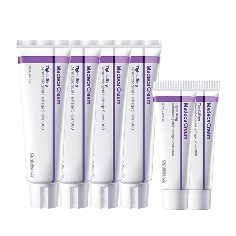 [最新版2025] ドンクック製薬 センテリアン24 マデカクリーム タイトリフティング 50ml x4個 + 15ml x2個 (合計230ml) スペシャルセット ハリ・弾力・シワ改善