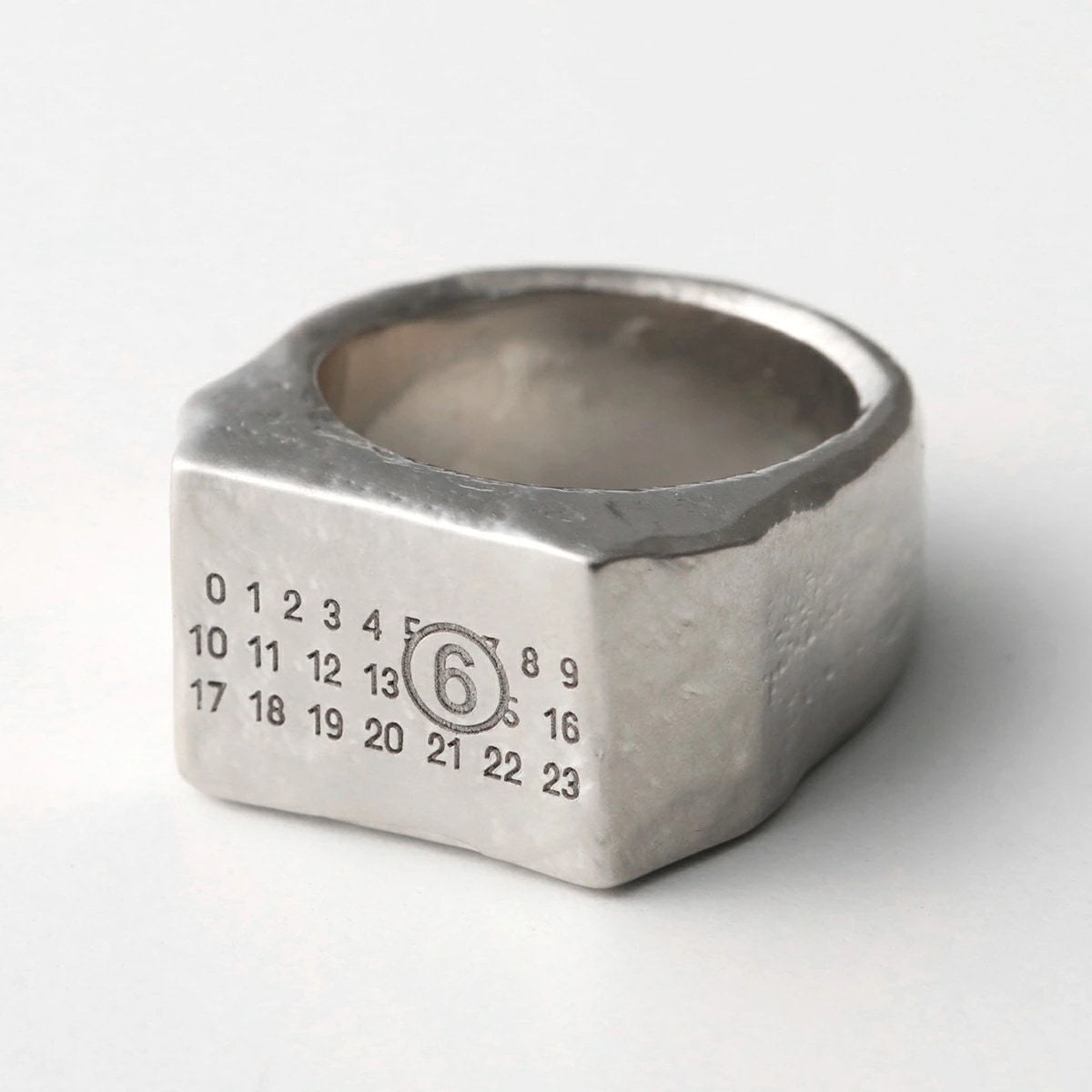 MM6 エムエムシックス メゾンマルジェラ リング Numeric シグネチャー SM6UQ0072 P6628 レディース ブラス ロゴ 指輪 アクセサリー 952