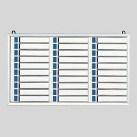 名札掛（アルミ枠付） 30名用 （CR-NF300K-AL）