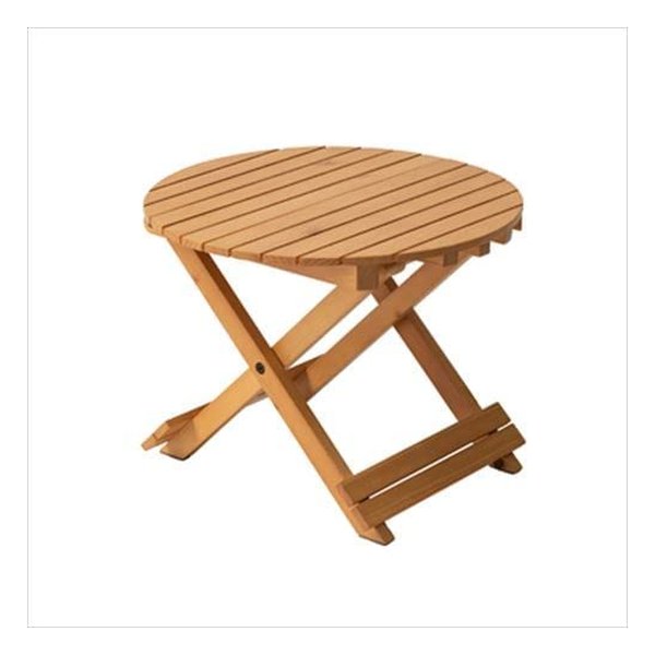 フォールディングテーブル Sサイズ ナチュラル φ45×H34.5 GT-668NA