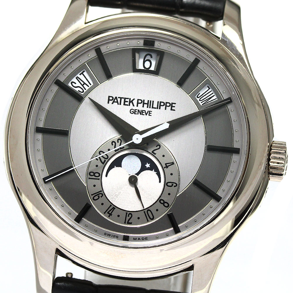パテックフィリップ PATEK PHILIPPE 5205G アニュアルカレンダー ムーンフェイズ K18WG 自動巻き メンズ 良品 _753442【中古】