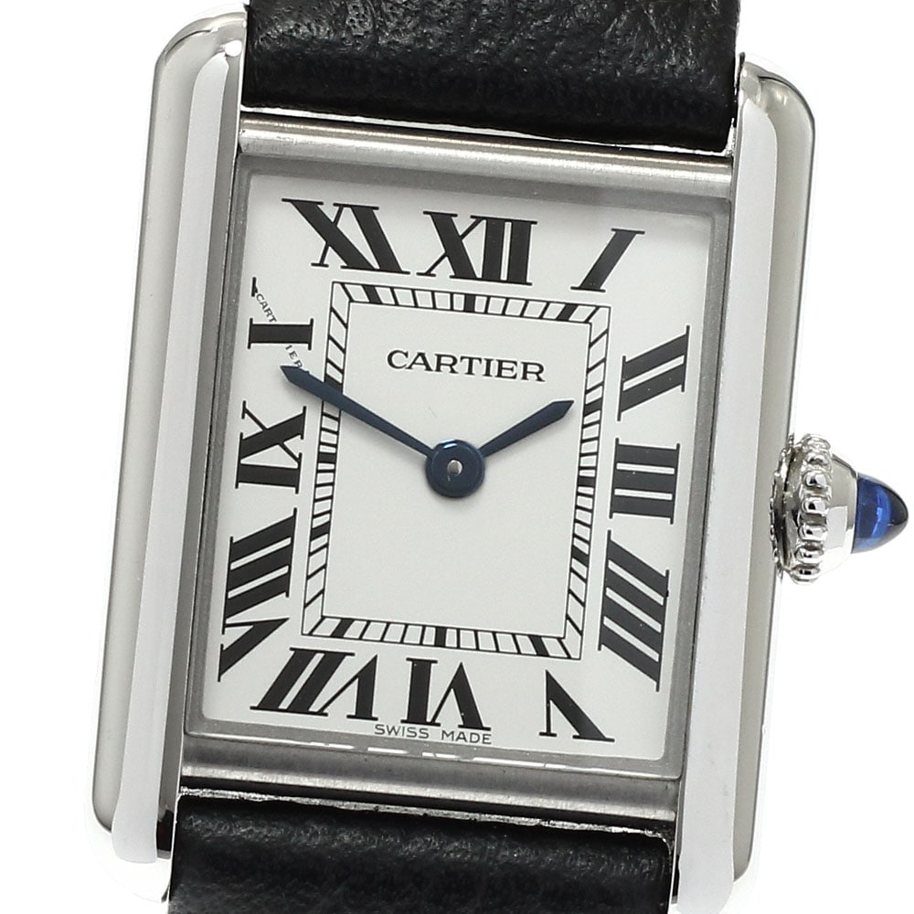 カルティエ CARTIER WSTA0042 タンク マスト SM クォーツ レディース 美品 保証書付き_960854【中古】