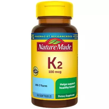 ネイチャーメイド Vitamin K2 100 mcg, Healthy Bone Supplements, 30 Softgels, 30 Day Supply