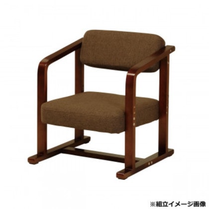 弘益(KOEKI) UTILITY ちょこっとイス 座イス ブラウン LC11BR