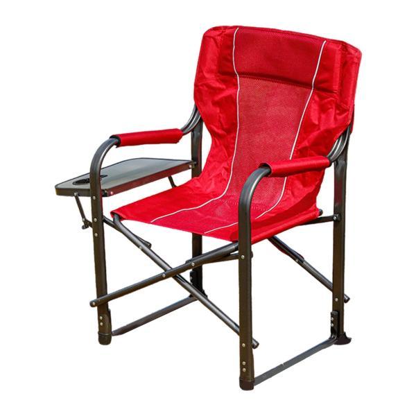 キャンプディレクターズチェア サイドテーブル付き ボトルホルダー付き 背もたれ付き 快適な折りたたみチェア 芝生用キャンプチェア ギフトに最適