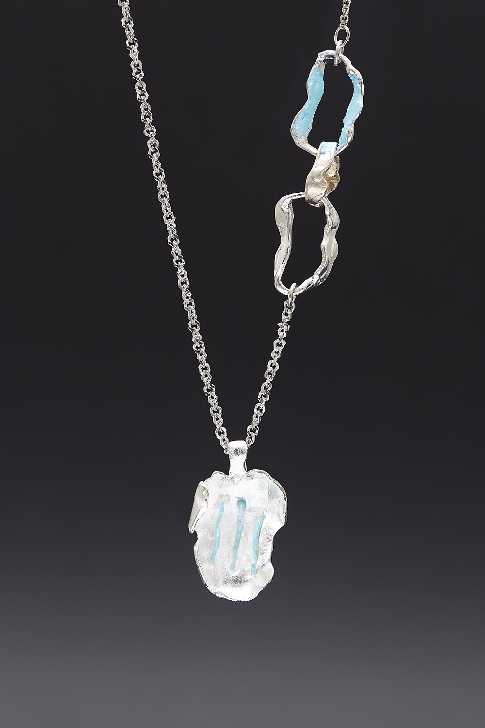 [HAZINA] Rhizome Mini Pendant Necklace - Airblue