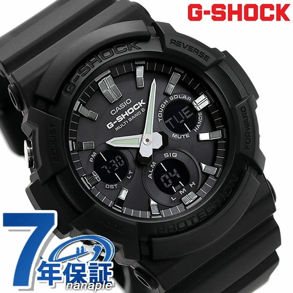 G-SHOCK ブラック 電波ソーラー メンズ 腕時計 GAW-100B-1AER カシオ Gショッ